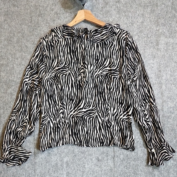 TESS Silk Blouse L - Picture 2 of 7